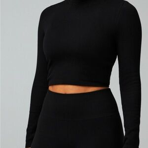 Fabletics Cloud Seamless Mock Neck Top